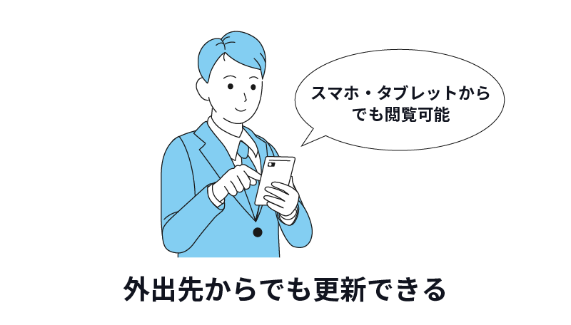 kintoneの工数管理な外出先からでも更新できる