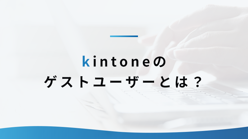 kintone のゲストユーザーとは？