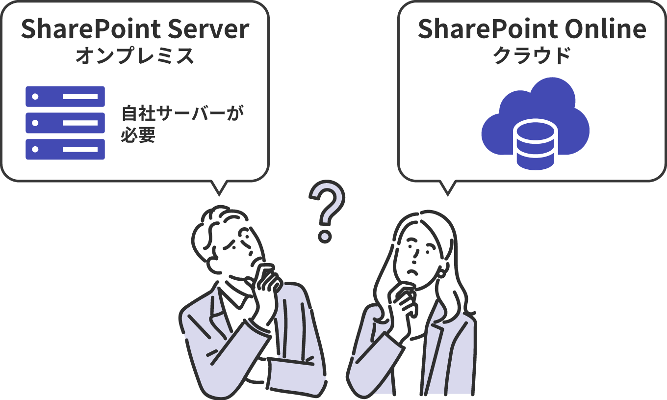 SharePoint と SharePoint Online の違いに悩む人